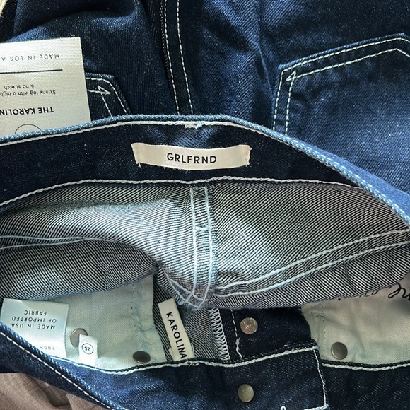 GRLFRND DENIM JEANS PABTS SIZE 25 MSRP $228.00 NWT - Picture 6 of 9